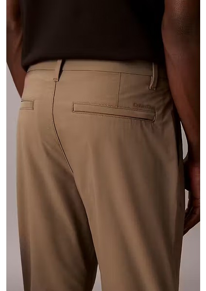 Erkek Slim Tech Stretch Pantolon - Kahverengi indirimleri