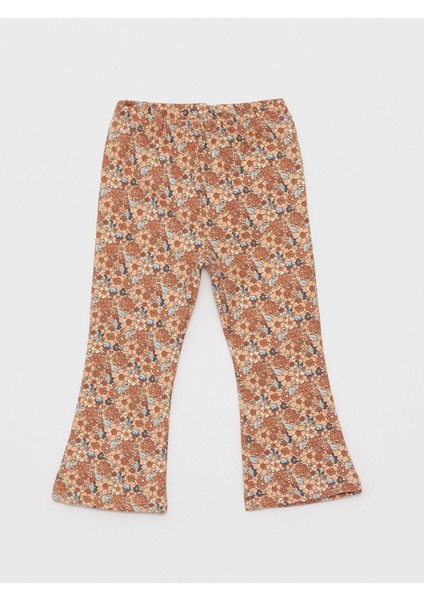 Lcw Baby Mavi Bisiklet Yaka Uzun Kollu Kız Bebek Sweatshirt ve Tayt 2'li Takım indirimleri