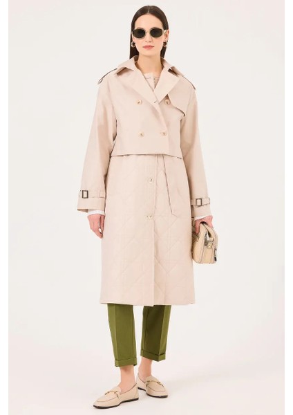 Trençkot 10002422110004 Bej