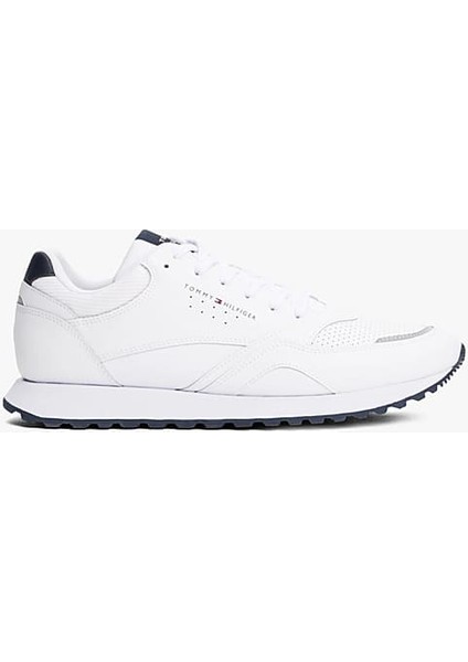 Erkek Dokulu Panelli Runner Sneaker - Beyaz modelleri