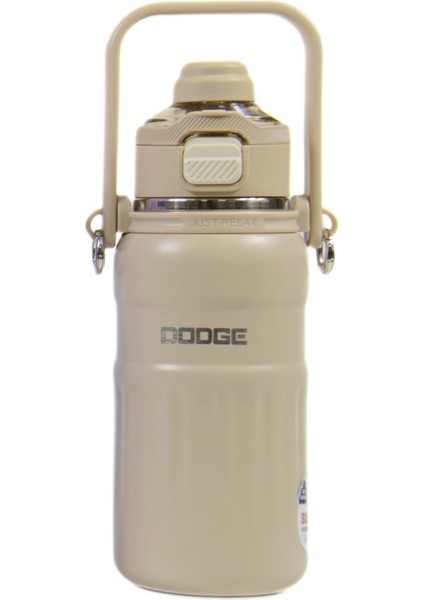 DB-24546 Çift Kullanım Pipetli/rahat Içim 800ML Askılı Çelik Matara