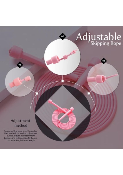 Yetişkinler ve Çocuklar Için Ayarlanabilir Atlama Ipi, Ayarlanabilir Uzunluğa Sahip, Hafif ve Taşınabilir fırsatları