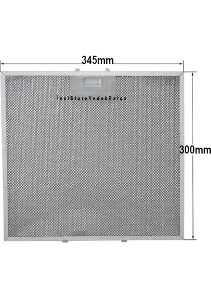 Hca 63640 Z 60 cm Yatay Cam Aspiratör Davlumbaz Için Alüminyum Filtre 345×300 mm Class