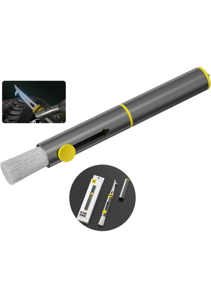 Çok Fonksiyonlu Klima Temizleme Fırçası Lastik Taş Sökücü Kanca ile Cam Kırıcı Çekiç