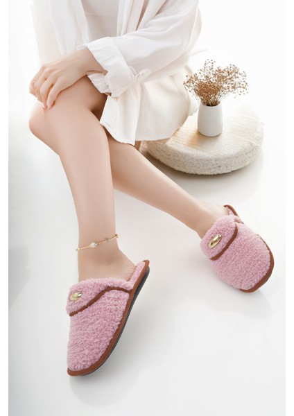 Kadın Ev Terliği Peluş Yıkanabilir Içi Yünlü Kürklü Terlik Misafir Çeyiz Bohça Gelin Terliği modelleri