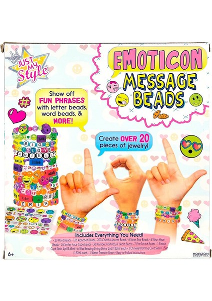 Harfli Takı Tasarım Boncuk Hobi Seti Oyuncak - Emoji & Mesaj Beads fiyatları