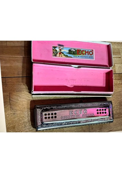 M. Hohner Echo Harp Alman Mızıka Kutusunda - Çalışır Durumda - 17 cm Uzunluğunda modelleri