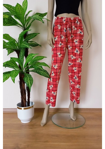 Milan Kadın Desenli Yumuşak Dokulu Esnek Pijama Altı modelleri