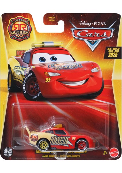 Disney Pixar Cars Race & Rescue Lightning Mcqueen Metal Oyuncak Araba 1:55 Koleksiyon