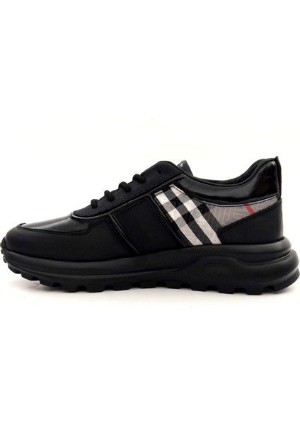 22043 Erkek Hakiki Deri Ekose Bağcıklı Casual Ayakkabı modelleri