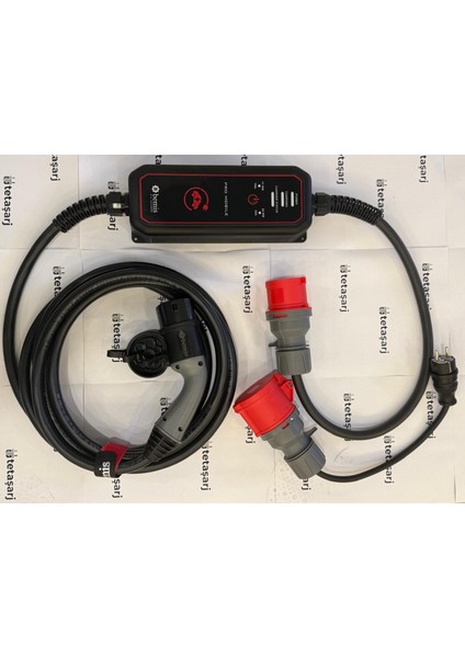 BEMİS Elektrikli Araç Şarj Cihazı 11 - 22 Kw Pro Mobil ŞARJ SETİ _ÇANTA ve 220W Dönüştürücü HEDİYE _ 5 M BEV-2331-0001 fırsatları