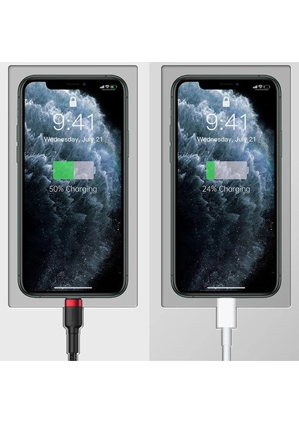 Baseus Cafule 2in1 Type C Pdhızlı Şarj+Iphone Hızlı USB Şarj KABLOSU-(5775) modelleri