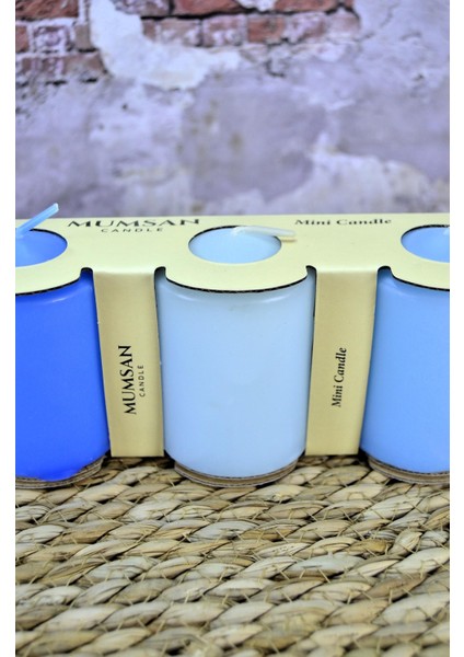 Silindir Mumu 3 Lü Baton Mum 50MM Çap 70 mm Boy Gövde Boya Geçişli Renkli Baton Mum (3’lü Hediyelik Set) modelleri
