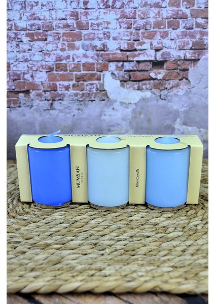 Silindir Mumu 3 Lü Baton Mum 50MM Çap 70 mm Boy Gövde Boya Geçişli Renkli Baton Mum (3’lü Hediyelik Set) fırsatları