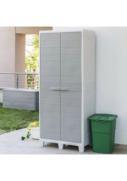 Bahçe Dolabı, Balkon Dolabı Plastik Dolap 78X46X182CM
