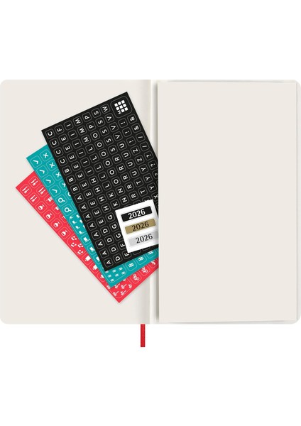2026 12 Ay Günlük Ajanda L Boy 13X21 Cm. Yumuşak Kapak Kızıl Kırmızı modelleri