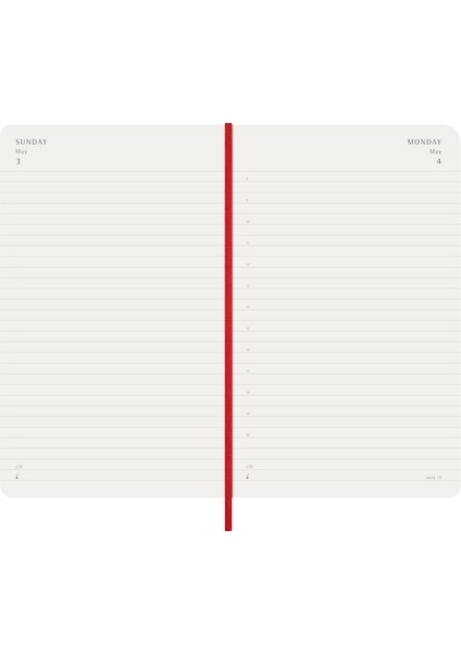 2026 12 Ay Günlük Ajanda L Boy 13X21 Cm. Yumuşak Kapak Kızıl Kırmızı fırsatları