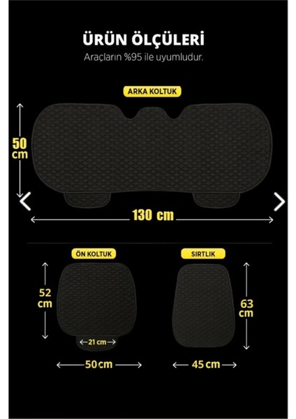 Toyota Auris 2006-2012TERLETMEZ Kaymaz Keten Oto Minder Kılıf Komple Set ( 7 Parça ) Gri indirimleri