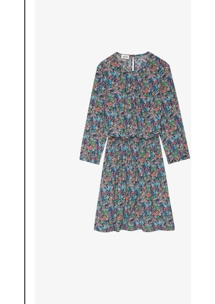 Zadıg & Voltaıre Rivy Elbise , Çiçek Desenli Bahar Dalı Elbise ,%100 Viskon Elbise