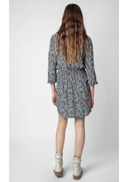 Zadıg & Voltaıre Rivy Elbise , Çiçek Desenli Bahar Dalı Elbise ,%100 Viskon Elbise modelleri