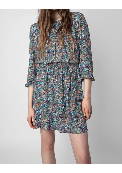 Zadıg & Voltaıre Rivy Elbise , Çiçek Desenli Bahar Dalı Elbise ,%100 Viskon Elbise indirimleri