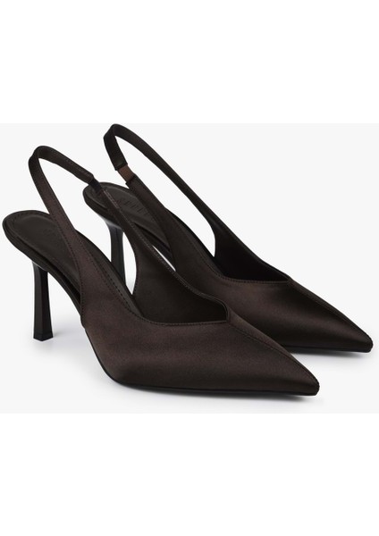 Kadın Avoria Kahve Saten Stiletto fiyatları