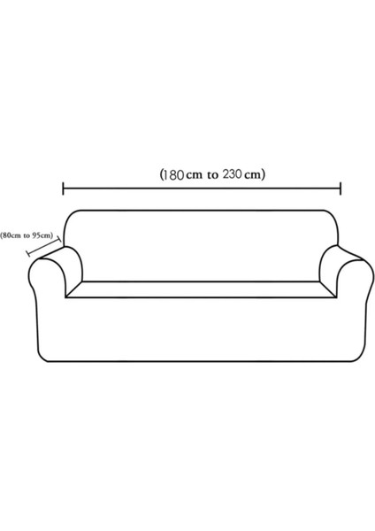 Streç Lastikli Esnek Yikanabilir Kare Desen Berjer Kotuk Örtüsü Takımı 3+3+1+1