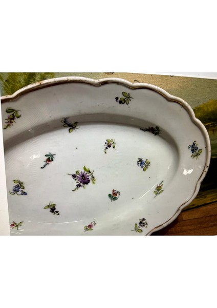Meissen 1800 Ler Sonu Porselen Tabak 27 cm 17 cm Ölçülerinde fiyatları