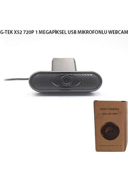 G-Tek X52 720P USB Mıkrofonlu Webcam