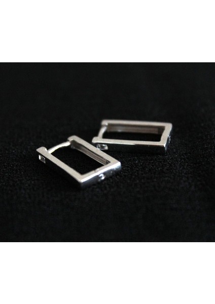 Küçük Dikdörtgen Gümüş Küpe fiyatları