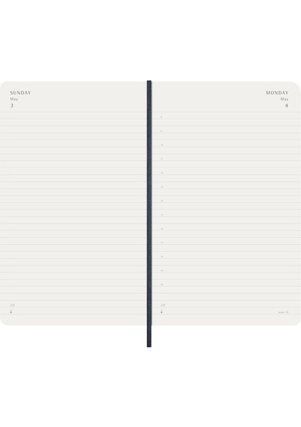 2026 12 Ay Günlük Ajanda L Boy 13X21 Cm. Yumuşak Kapak Safir Mavi indirimleri