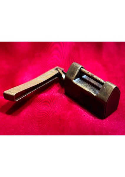 Antika Koleksiyonluk Kilit Çalışır Durumda - Anahtar Hariç 4 cm Boyunda