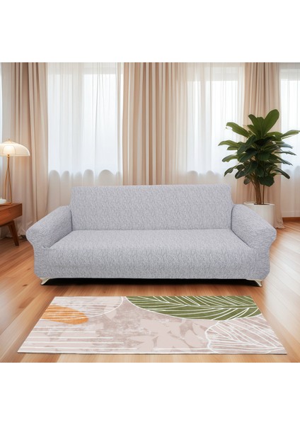 Jakarlı Ağaç Kabuğu 3kişilik Koltuk Örtüsü, Çekyat, Kanepe, Koltuk Kılıfı 1 Adet