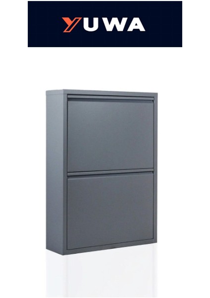 2’li Antrasit Renk Metal Ayakkabılık Çok Amaçlı Organizatör Metal Dolap fiyatları