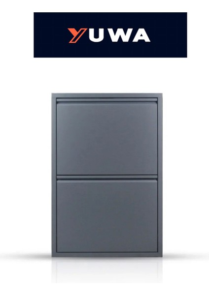 2’li Antrasit Renk Metal Ayakkabılık Çok Amaçlı Organizatör Metal Dolap indirimleri