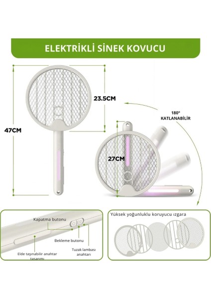 Uv Işıklı Bataryalı Sinek ve Sivrisinek Öldürücü – Usp Teknolojili" modelleri