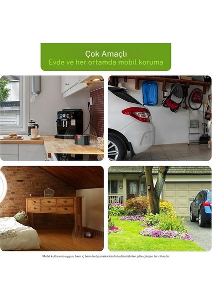 Mobil Ultrasonik Fare Kovucu – Pilli, 40 m² Alan (İlk Piller Dahil)