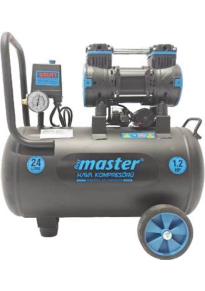 24 Litre 1.2 Hp Sessiz Kompresör 8 Bar
