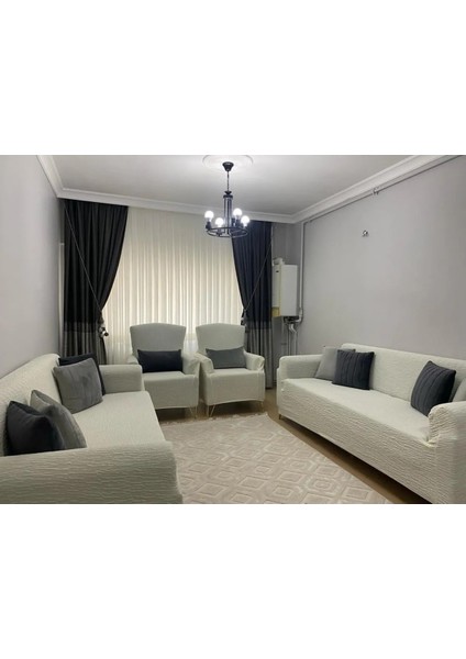 Jakarlı Ağaç Kabuğu 3kişilik Koltuk Örtüsü, Çekyat, Kanepe, Koltuk Kılıfı 1 Adet fırsatları