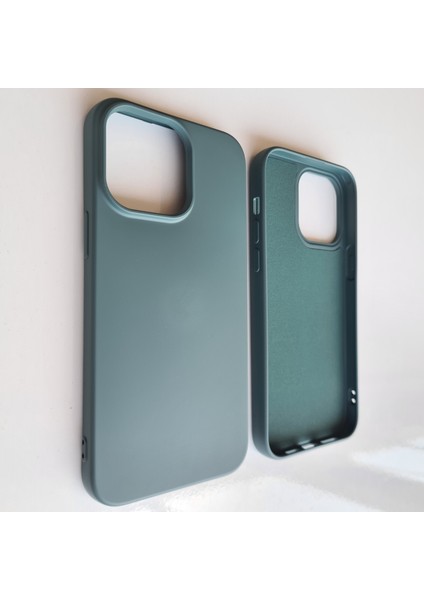 iPhone 14 Pro (6.1) ile Uyumlu Logosuz Lansman Içi Süet Silikon Kılıf