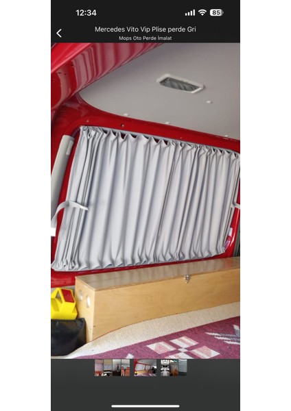 ModaCar Fiat Doblo Y.m Maxi Raylı Oto Perde Seti 560003