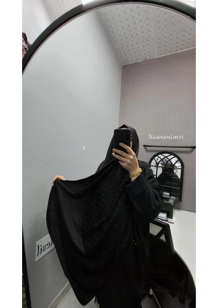 Modakaşmir Pamuk Jakar Şal Siyah Renk fiyatları