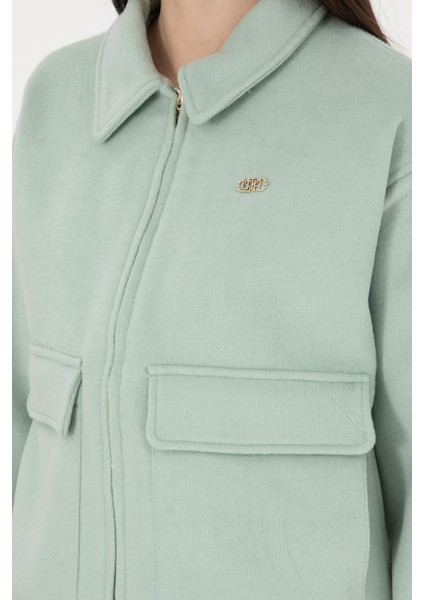 Kadın Su Yeşili Mont 50291493-VR048