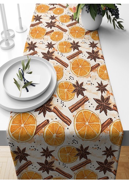 Sonbahar Serisi 140X40 cm Dijital Baskılı Runner (Halloween Autumn)