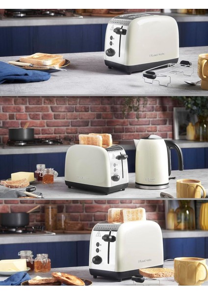 26551-56/RH Colours Plus 2 Dilim Ekmek Kızartma Makinesi - Krem modelleri