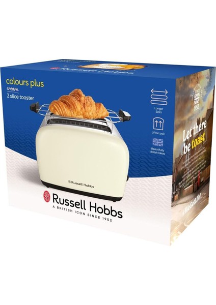 26551-56/RH Colours Plus 2 Dilim Ekmek Kızartma Makinesi - Krem