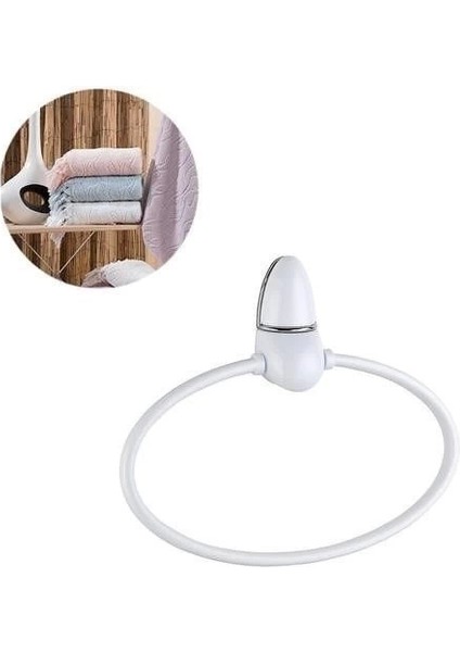 Oval Yuvarlak Halka Havluluk Dekoratif El Havlusu Tutacağı Askısı fiyatları