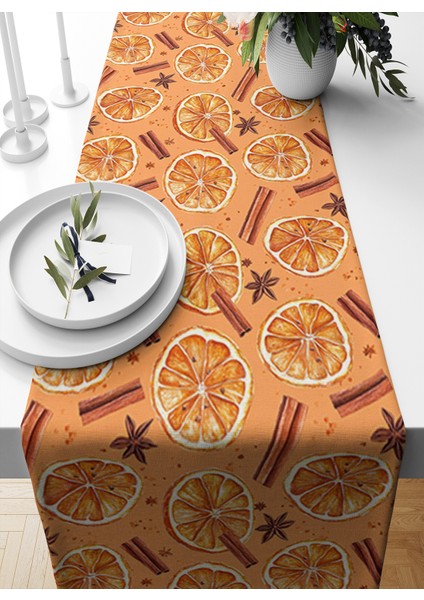 Sonbahar Serisi 140X40 cm Dijital Baskılı Runner (Halloween Autumn)