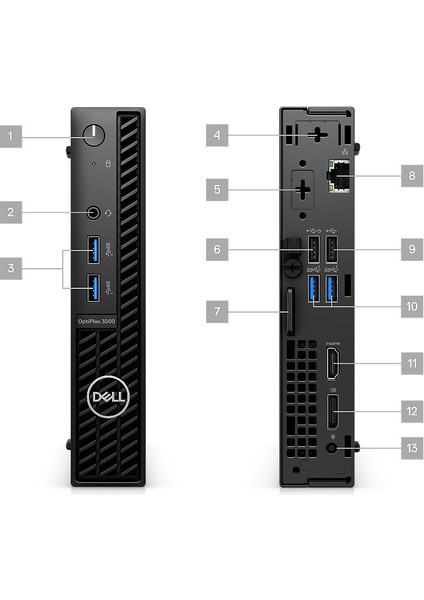 Optiplex 3000MFF I5-12500T 16GB 512GB SSD Windows 11 Pro N012O3000MFFAC_VP Masaüstü Bilgisayar fırsatları