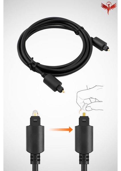 3 Metre Fiber Optik Ses Kablosu Premium Digital Optic Toslink 3mt fiyatları